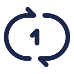 Repeat One SVG Icon